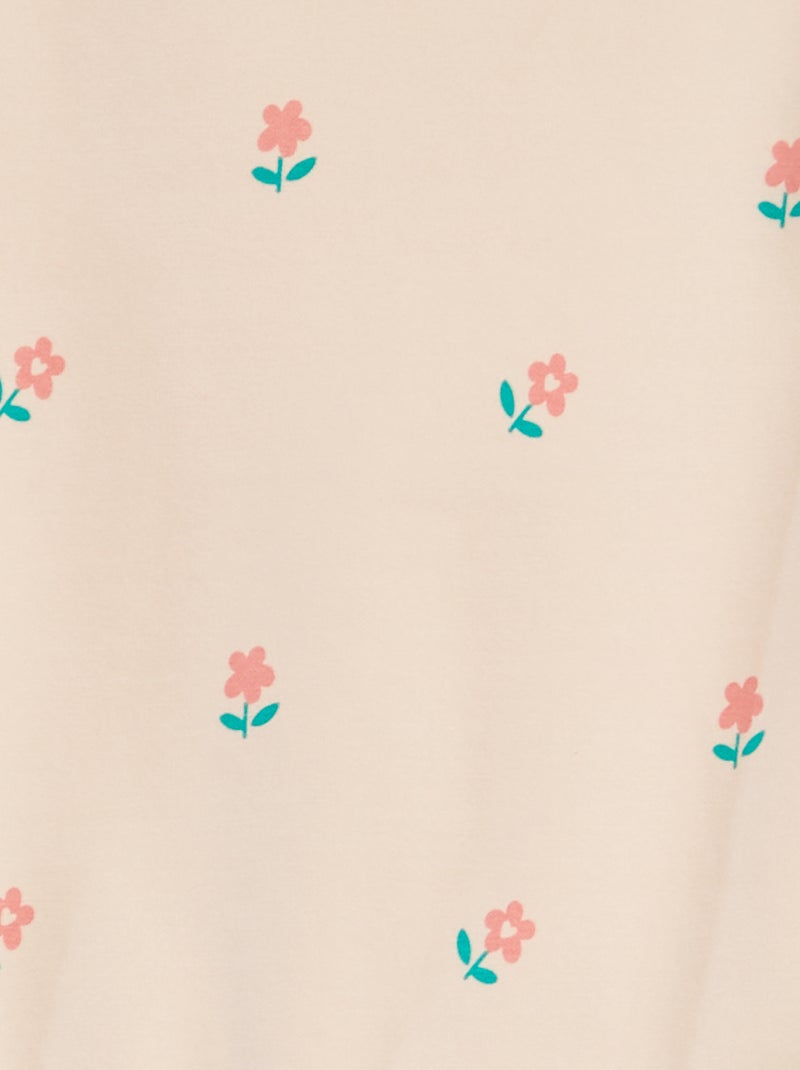 Sweat en molleton à motif Rose - Kiabi