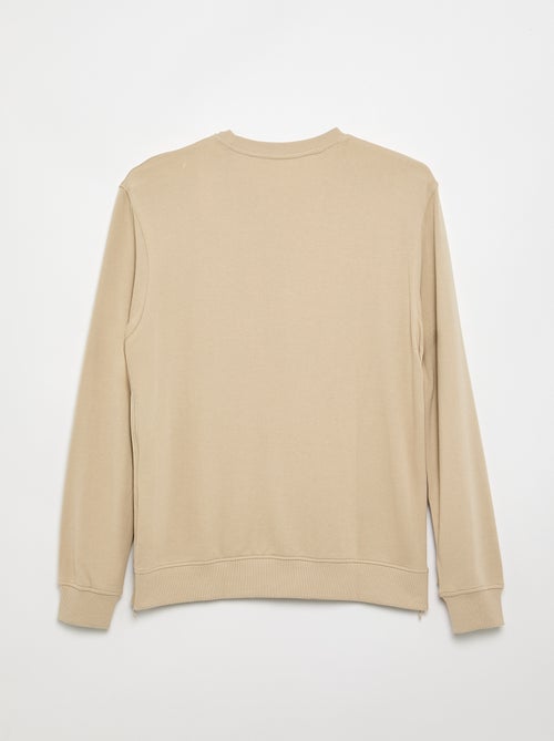 Sweat en molleton avec imprimé - collection facile à enfiler - Kiabi