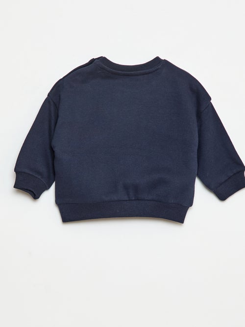 Sweat en molleton avec imprimé devant - Kiabi