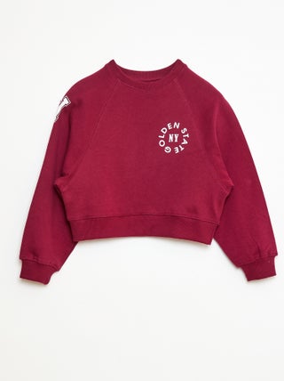 Sweat en molleton avec imprimé