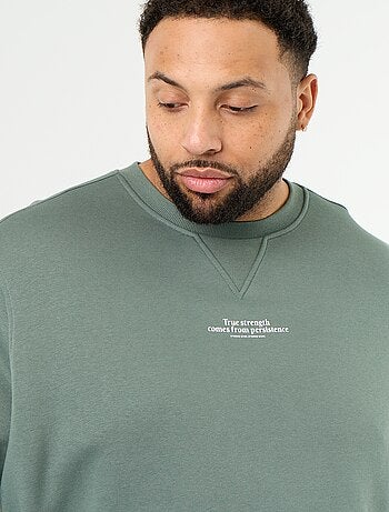 Sweat en molleton avec inscription