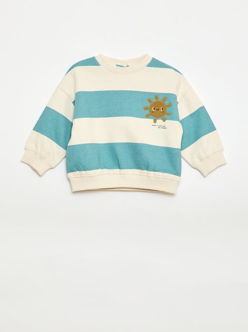 Sweat en molleton brodé - Kiabi