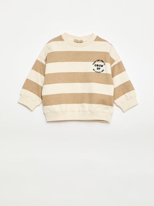 Sweat en molleton brodé - Kiabi