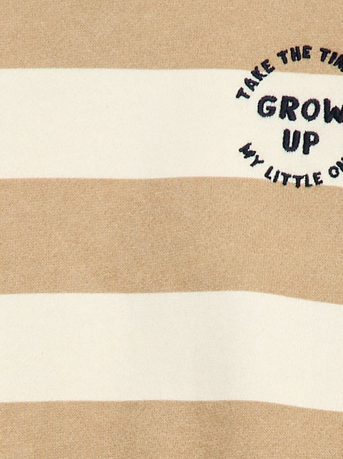 Sweat en molleton brodé - Kiabi