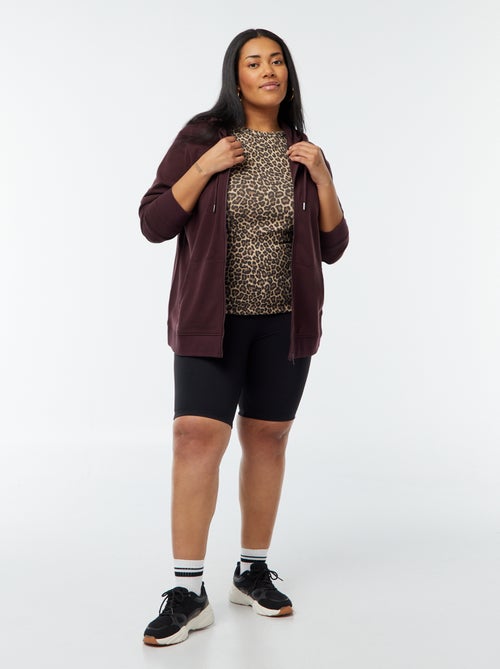 Sweat en molleton chaud à capuche - Kiabi