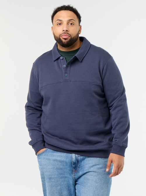 Sweat en molleton col polo - Kiabi Sweat en molleton col polo - Kiabi
