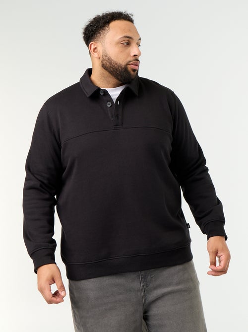 Sweat en molleton col polo - Kiabi Sweat en molleton col polo - Kiabi