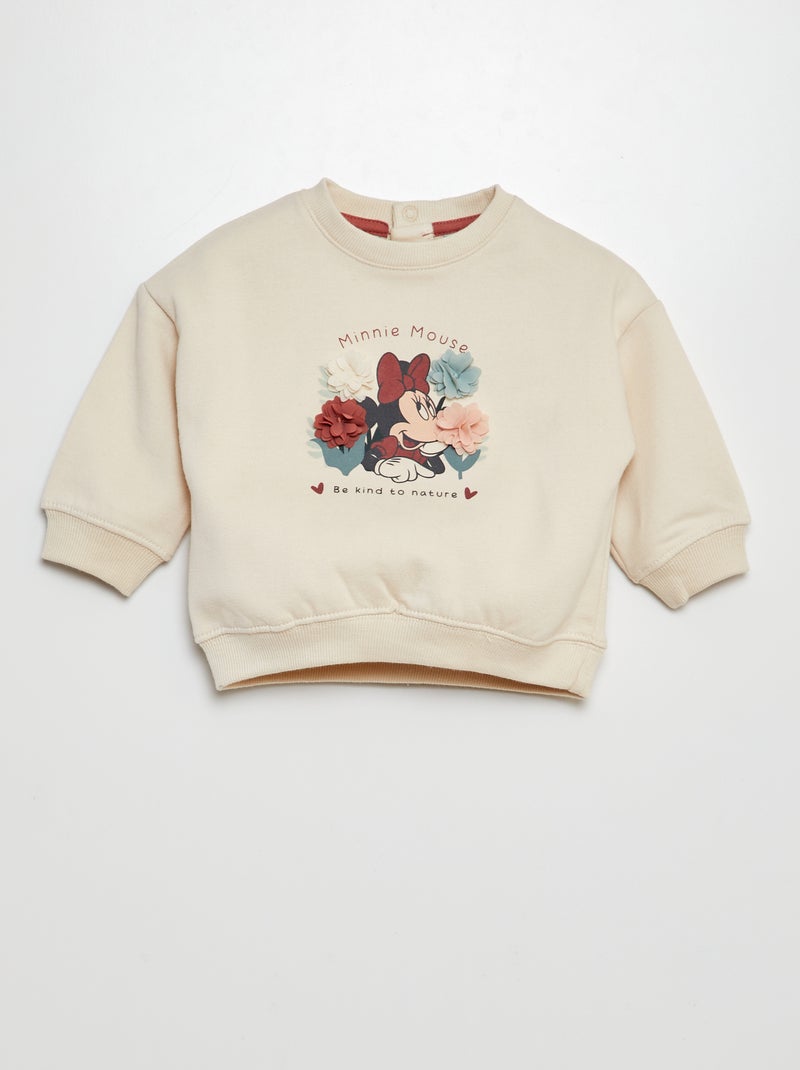 Sweat en molleton 'Disney' Blanc - Kiabi