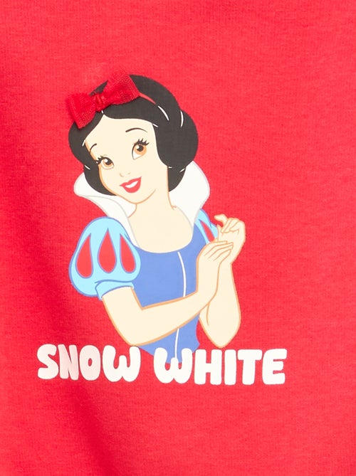 Sweat en molleton 'Disney' 'Blanche neige' volantée - Kiabi