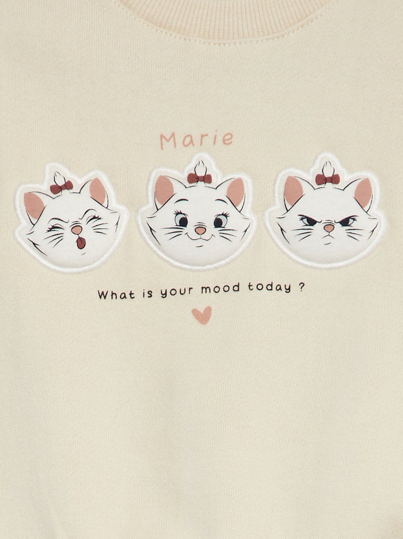 Sweat en molleton 'Disney' Ecru - Kiabi