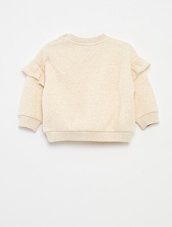 Sweat en molleton 'Disney' 'Blanche neige' volantée