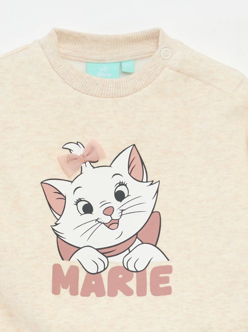 Sweat en molleton 'Disney' 'Marie' volantée - Kiabi