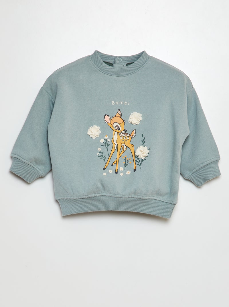 Sweat en molleton 'Disney' Vert - Kiabi