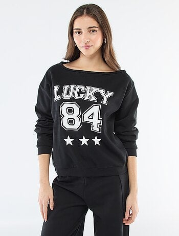 Sweat en molleton esprit sportif