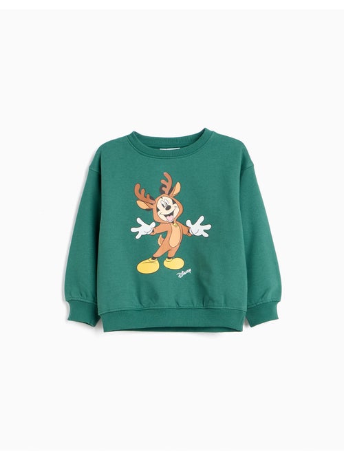 Sweat en molleton gratté « mickey » © disney, mo fashion - Kiabi