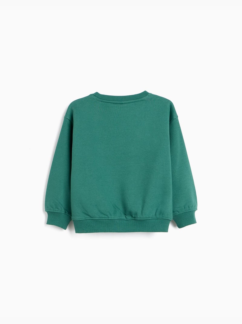 Sweat en molleton gratté « mickey » © disney, mo fashion Vert - Kiabi