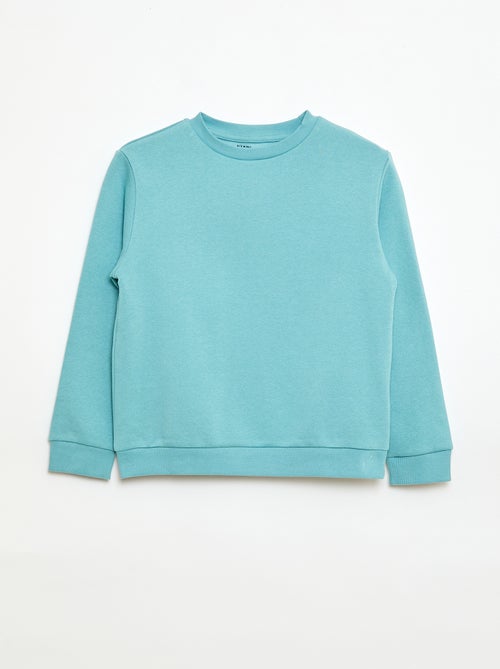 Sweat en molleton gratté uni - Kiabi