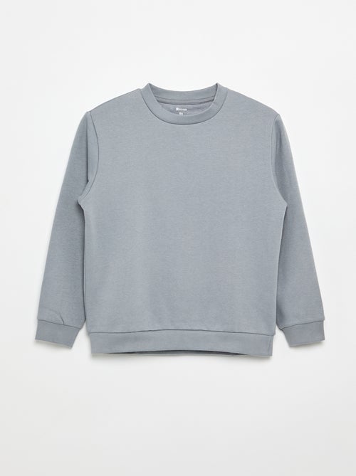 Sweat en molleton gratté uni - Kiabi Sweat en molleton gratté uni - Kiabi