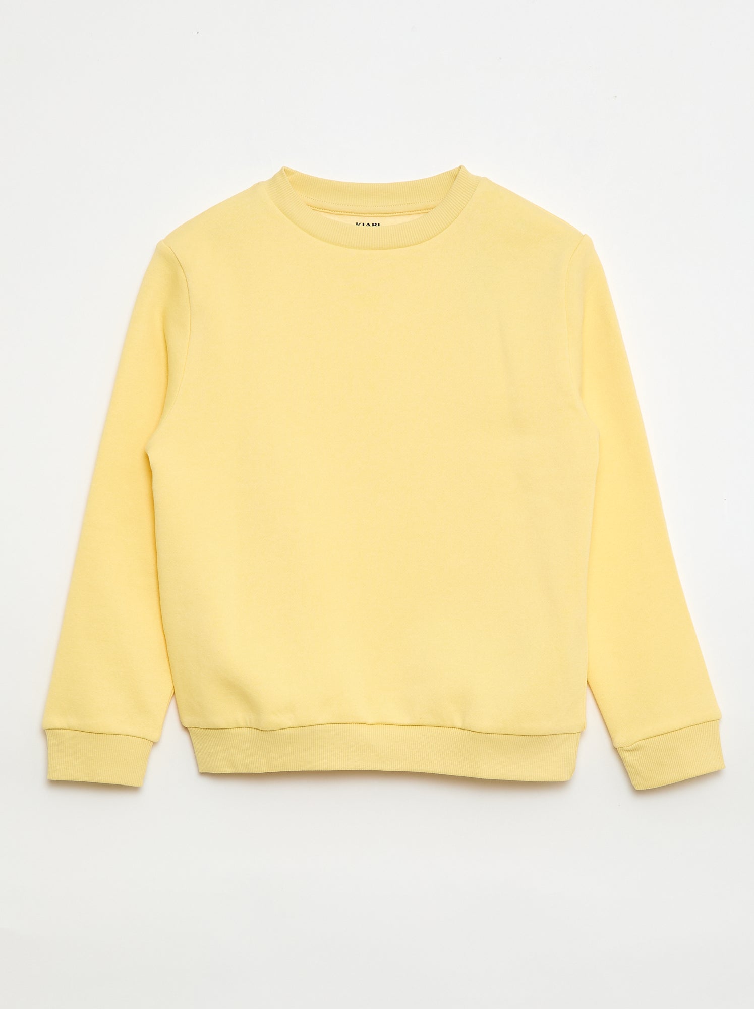 Sweat en molleton gratté uni