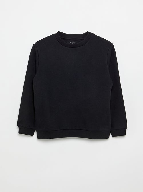 Sweat en molleton gratté uni - Kiabi Sweat en molleton gratté uni - Kiabi