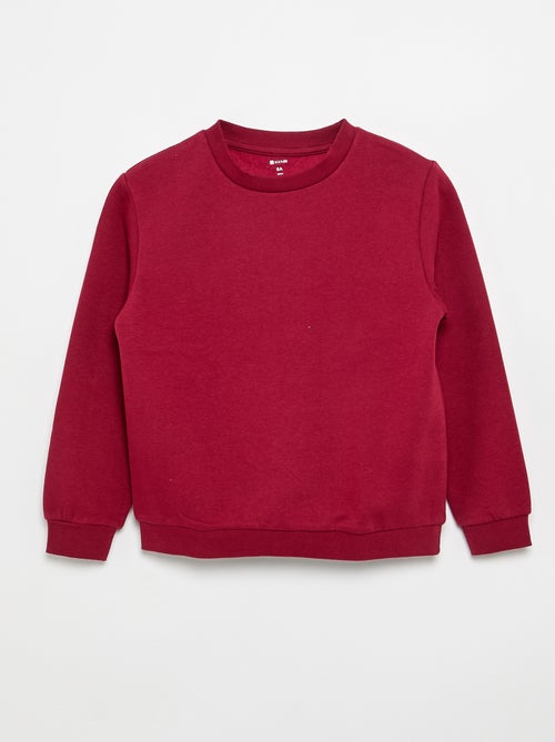 Sweat en molleton gratté uni - Kiabi Sweat en molleton gratté uni - Kiabi