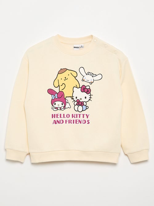 Sweat en molleton 'Hello Kitty' - collection facile à enfiler - Kiabi Sweat en molleton 'Hello Kitty' - collection facile à enfiler - Kiabi