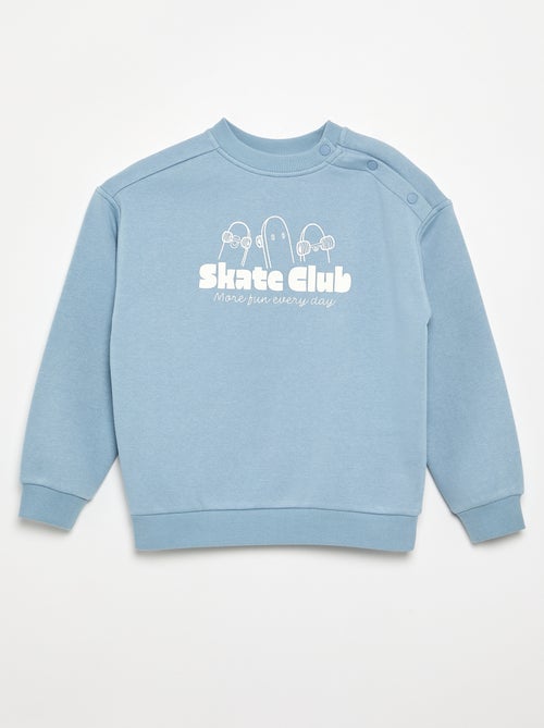 Sweat en molleton imprimé - collection facile à enfiler - Kiabi Sweat en molleton imprimé - collection facile à enfiler - Kiabi