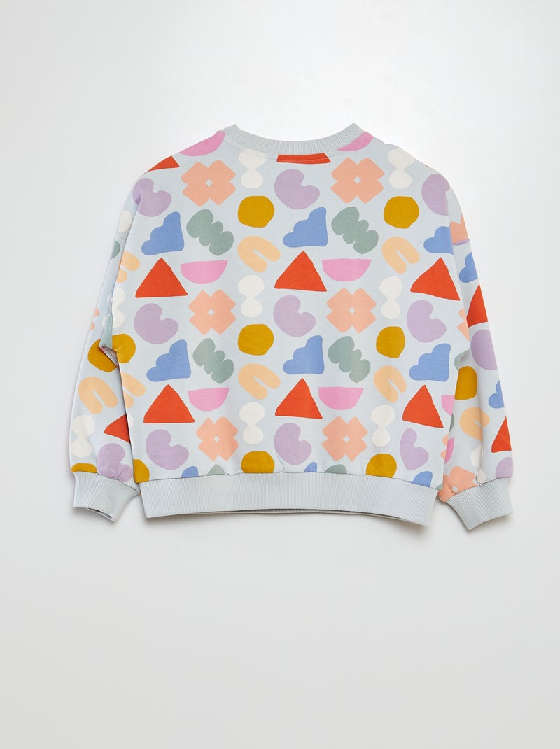 Sweat en molleton imprimé - Grafik Edition Multicolore - Kiabi