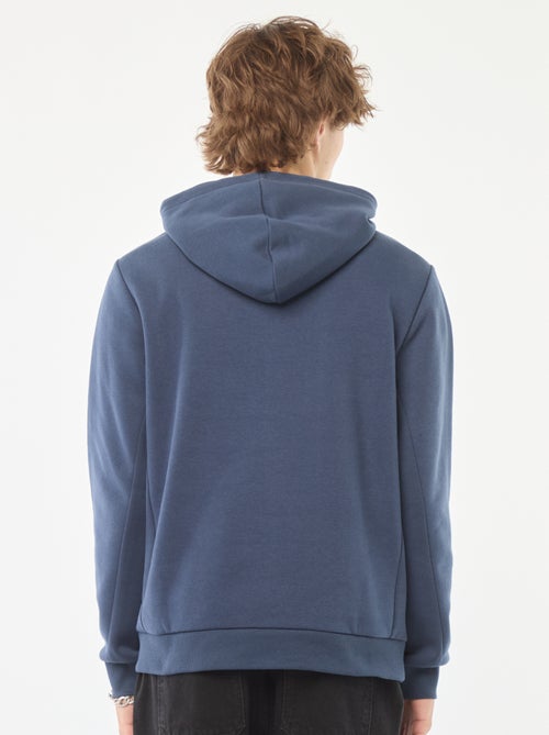 Sweat en molleton imprimé à capuche - Kiabi