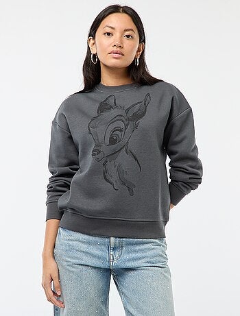 Sweat en molleton imprimé 'Bambi'
