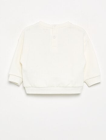 Sweat en molleton imprimé