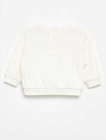 Sweat en molleton imprimé