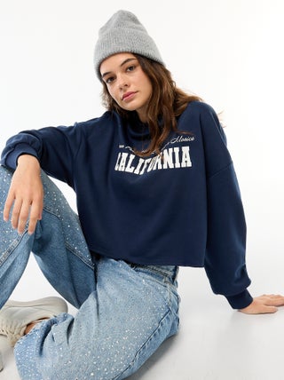 Sweat en molleton imprimé
