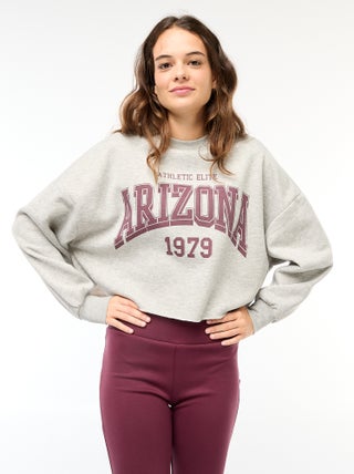 Sweat en molleton imprimé