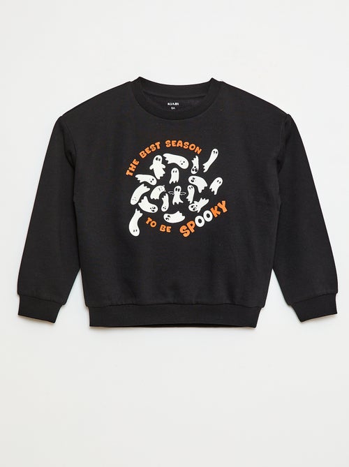 Sweat en molleton imprimé 'Halloween' - Kiabi