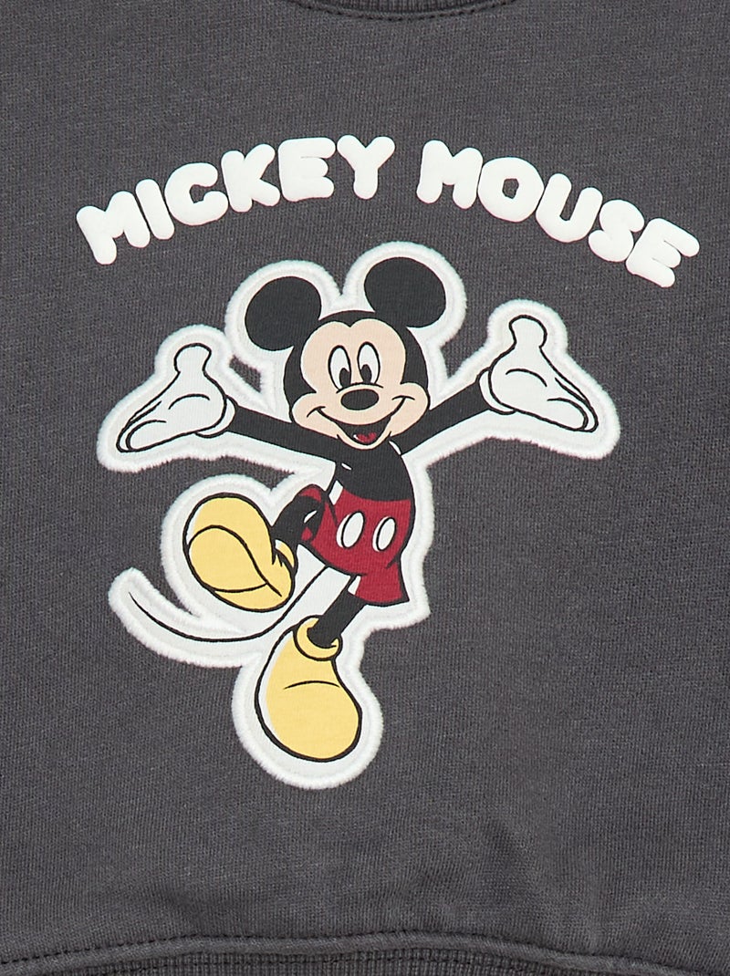 Sweat en molleton imprimé 'Mickey' Noir - Kiabi