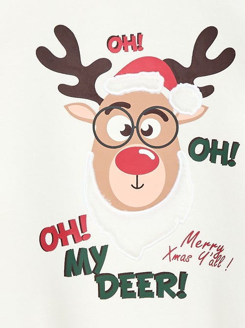 Sweat en molleton imprimé Noël - Kiabi