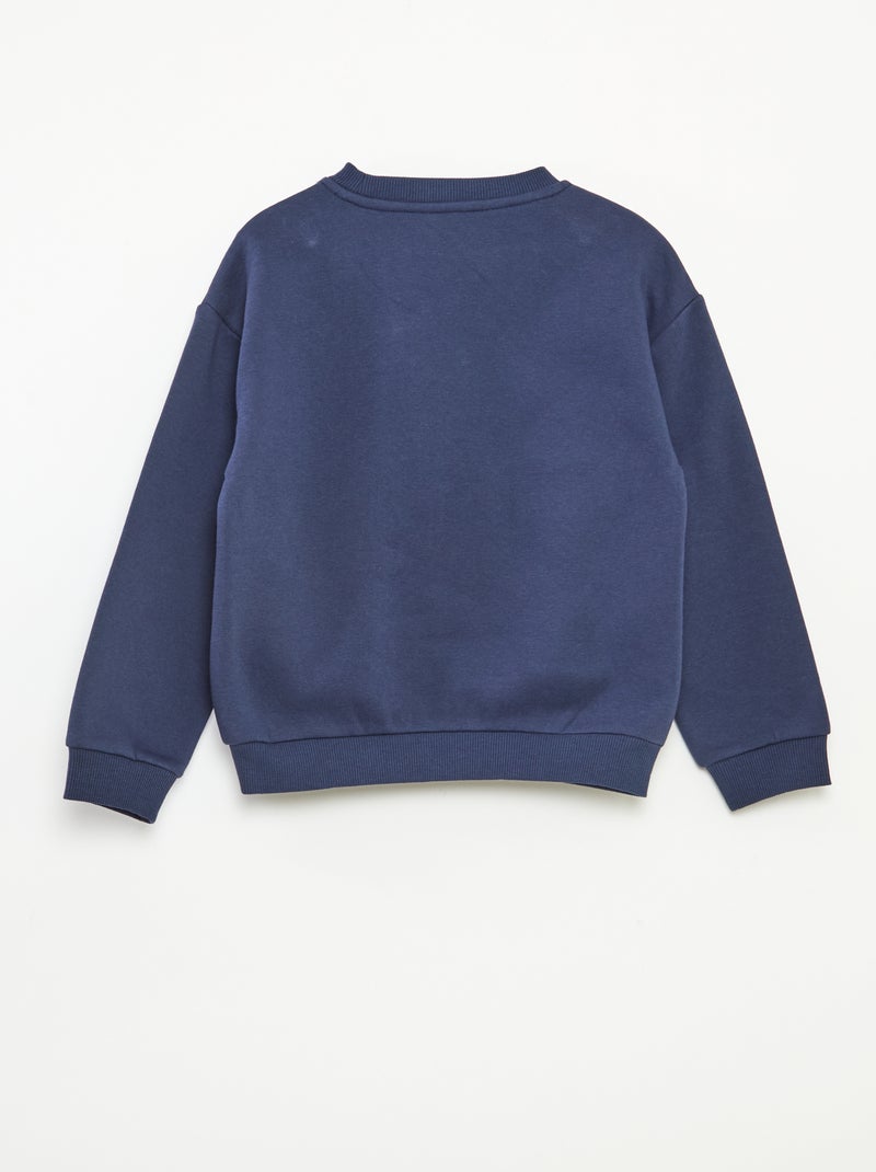 Sweat en molleton imprimé Noël Bleu - Kiabi