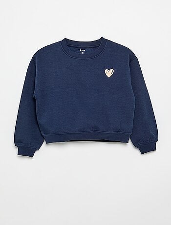 Sweat en molleton imprimé poitrine