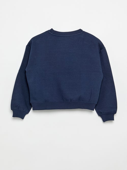 Sweat en molleton imprimé poitrine - Kiabi