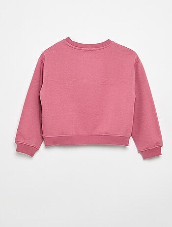 Sweat en molleton imprimé poitrine