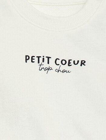 Sweat en molleton léger imprimé