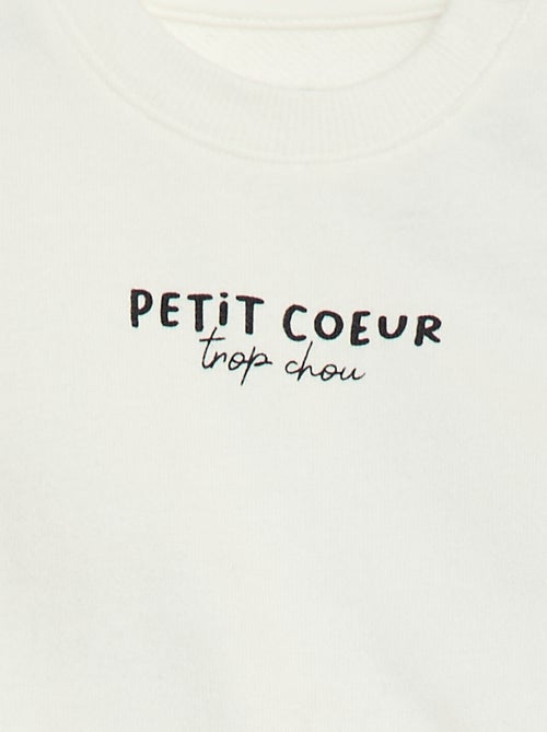 Sweat en molleton léger imprimé - Kiabi