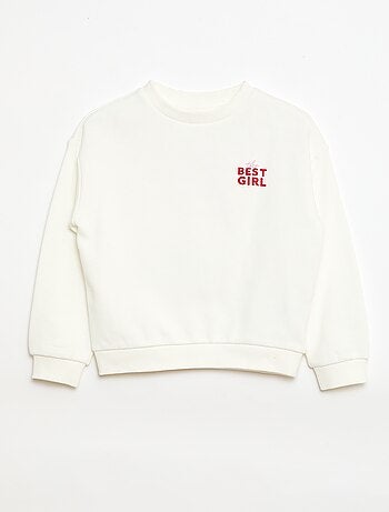 Sweat en molleton léger imprimé