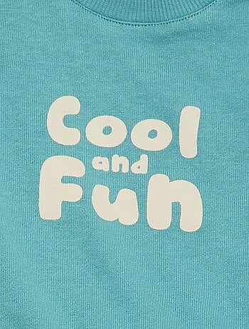 Sweat en molleton léger imprimé