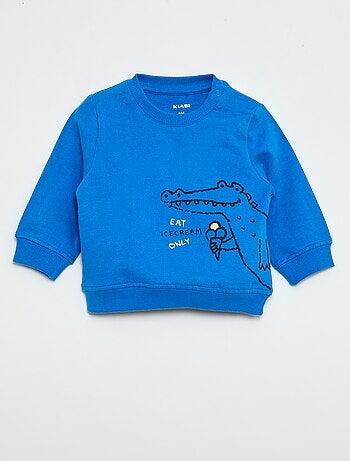 Sweat en molleton léger imprimé