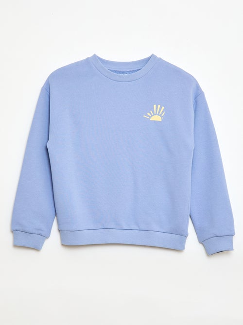 Sweat en molleton léger imprimé - Kiabi