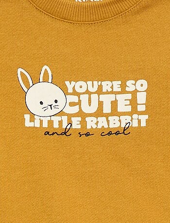 Sweat en molleton léger imprimé