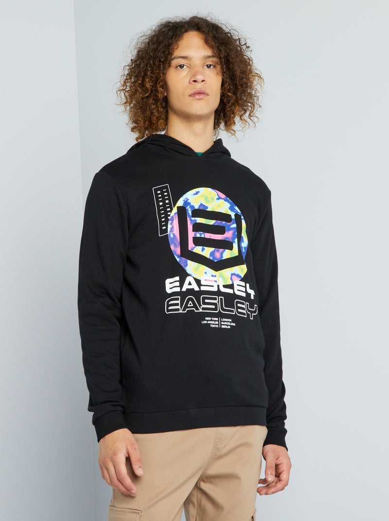 Sweat en molleton Noir - Kiabi