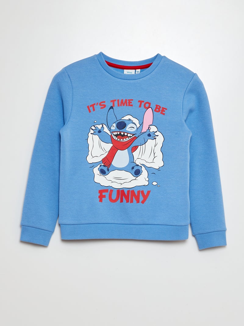 Sweat en molleton 'Stitch' 'Disney' Bleu - Kiabi